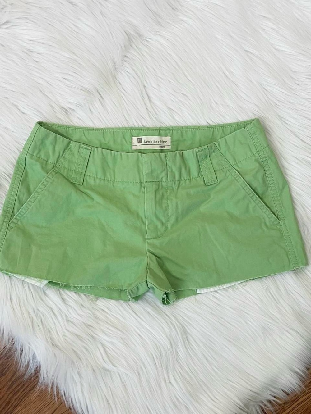 Vintage Y2K matcha green micro shorts by Gap